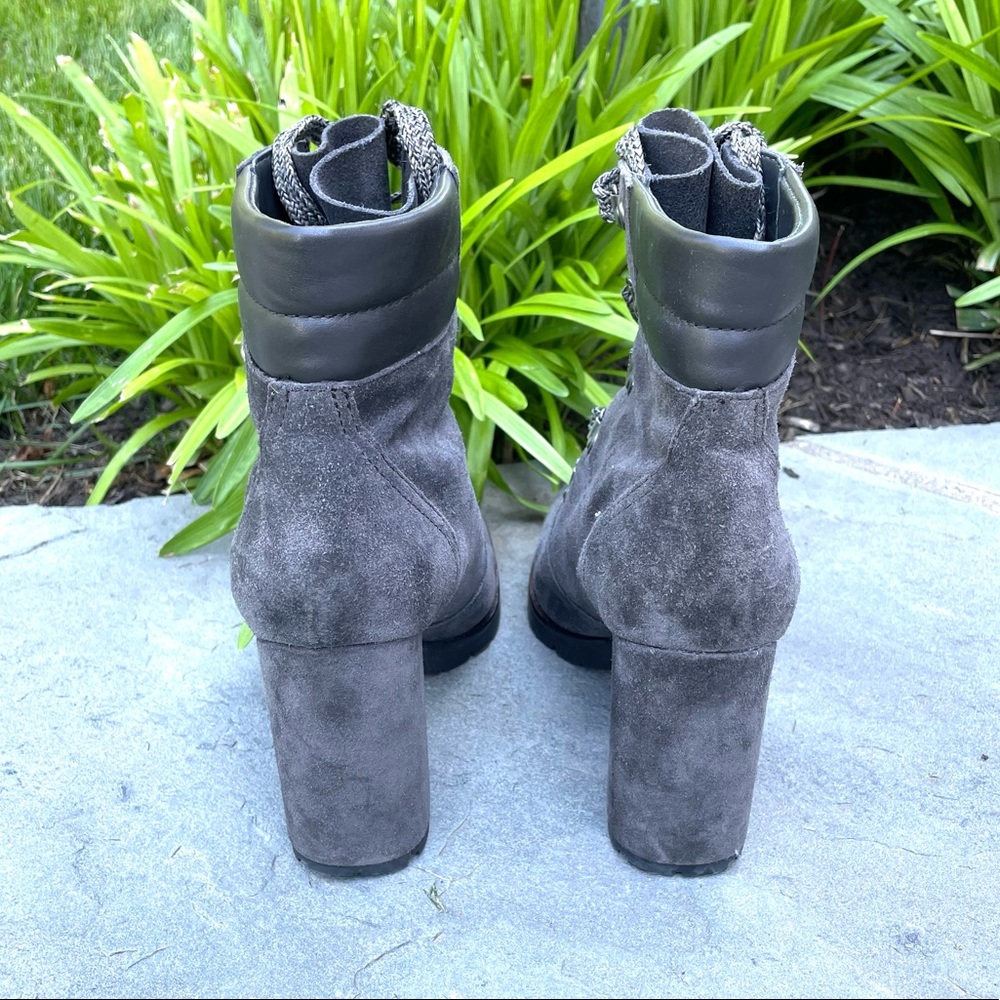 Sam Edelman Carolena Lace-Up Suede Booties - Picture 3 of 11